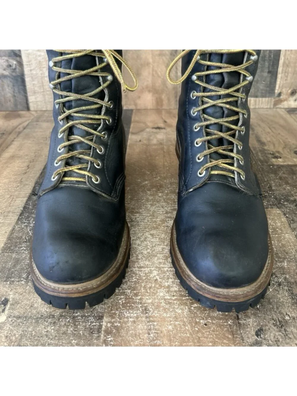 Red Wing 699 Soft Toe Firefighter Logger Work Boots Mens 10.5 E